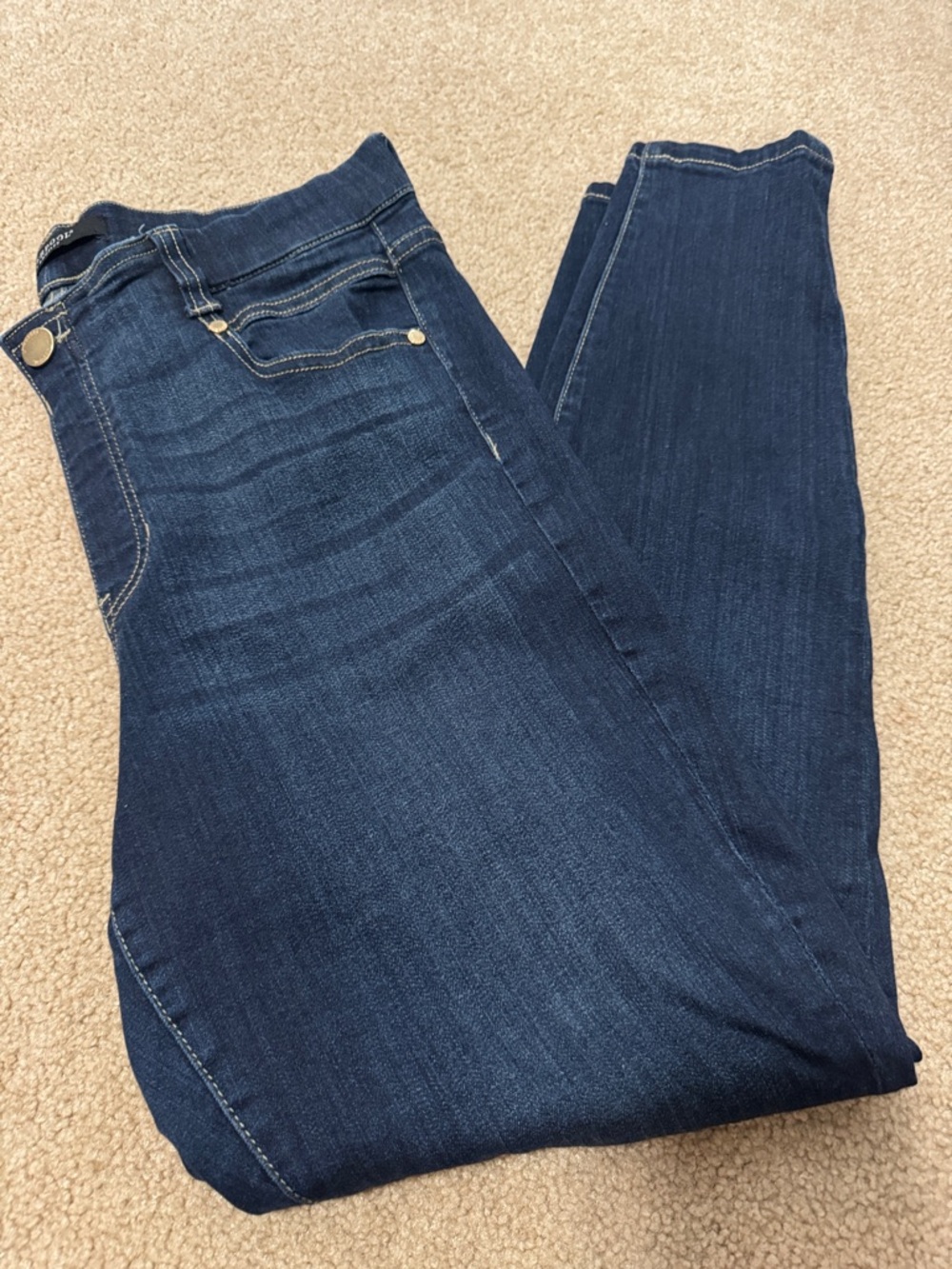 Liverpool Dark Indigo Skinny Jeans Gia Glider worn once